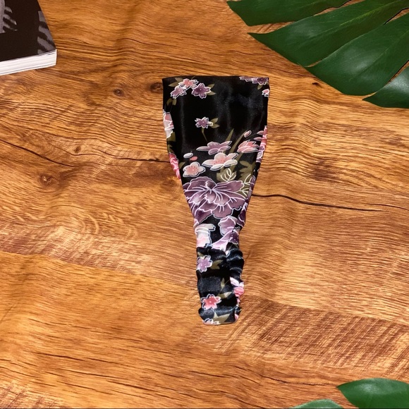 Women satin silk headband floral Japanese pattern New - Picture 8 of 11